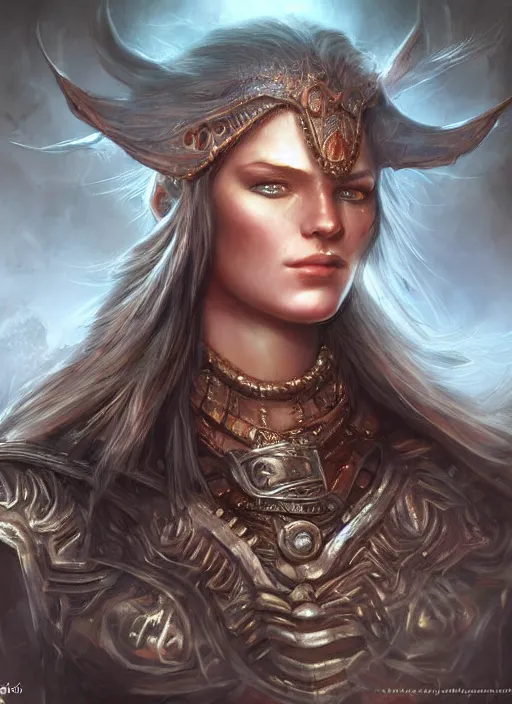 Image similar to a higly detailed airbrush portrait painting of a fantasy character, fantasy portrait, pinterest, baldur's gate, dynamic lighting, ambient lighting, deviantart