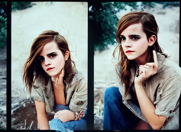 Image similar to emma watson, redneck, country music star, kodak gold 2 0 0, 5 0 mm,