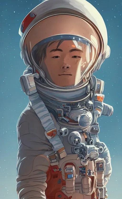 Prompt: astronaut in mars, character portrait, portrait, close up, concept art, intricate details, highly detailed, in the style of studio ghibli and ross tran