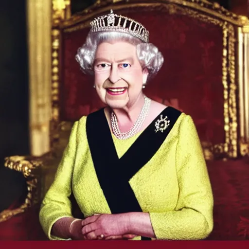 Image similar to queen elizabeth the second being the president of the united states