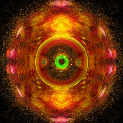 Prompt: ( ( ( psychonautist samurai ) ) ) in a bubble, digital art, award winning, volumetric lighting