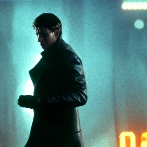 Image similar to Live Action Still of Jerma in Blade Runner (1982), real life, hyperrealistic, ultra realistic, realistic, highly detailed, epic, HD quality, 8k resolution, body and headshot, film still