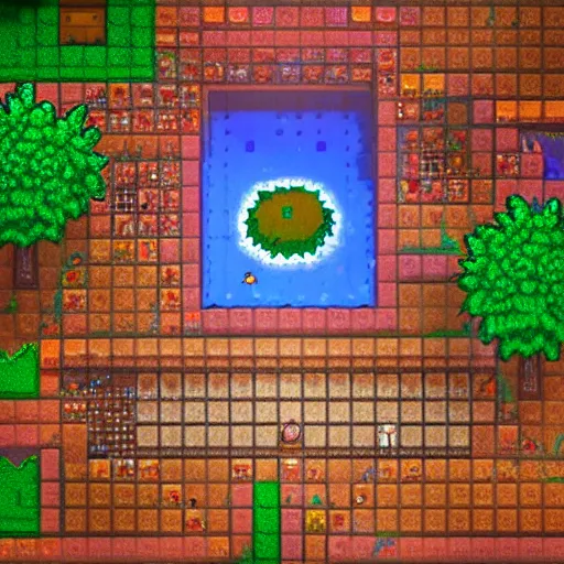 Prompt: portal to terraria. detailed. rule of thirds. intricate. sharp focus. wide angle. unreal engine 8 k. pixel art by wlop