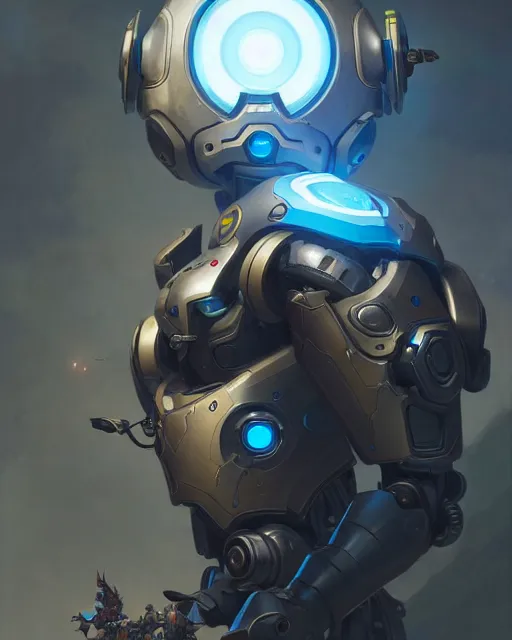 Prompt: echo the flying robot from overwatch, character portrait, concept art, intricate details, highly detailed by greg rutkowski, michael whelan and gustave dore