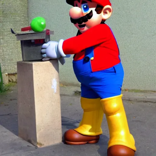 Image similar to Mario in real life