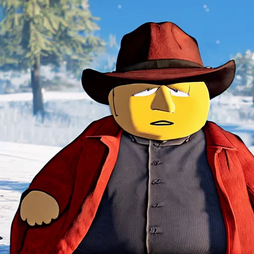 Image similar to Eric Cartman in Red dead redemption 2