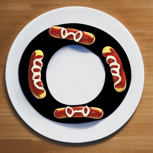 Image similar to hotdog ouroboros