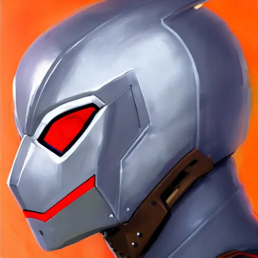 Image similar to greg manchess portrait painting of armored spiderman ultraman grey fox from metal gear cyborg gay japanese - american hybrid as overwatch character, medium shot, asymmetrical, profile picture, organic painting, sunny day, matte painting, bold shapes, hard edges, street art, trending on artstation, by huang guangjian and ail elvgren and sachin teng