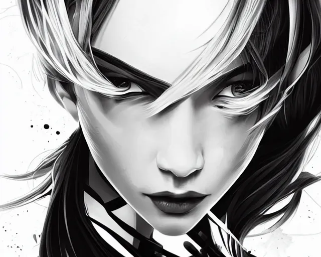 Prompt: relentless, a simple vector based illustration, by ross tran, artgerm, surrealism