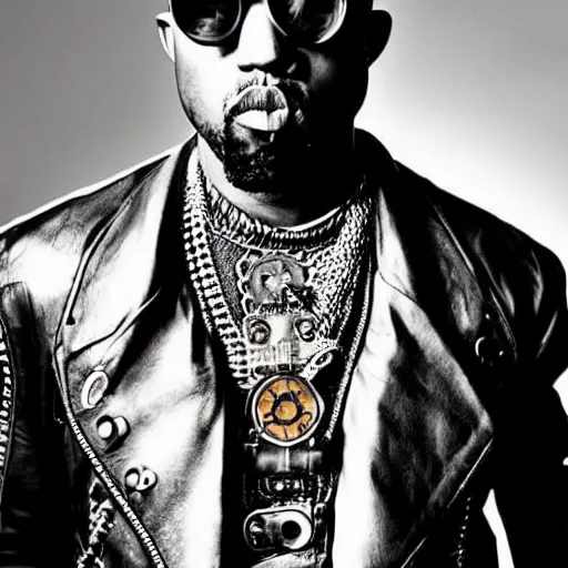 Image similar to steampunk kanye west