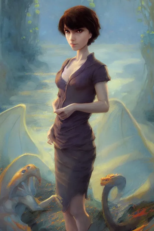 Prompt: 🐉::3, by Margaret Keane, thomas kindkade, Craig mullins, loish, trending on artstation,