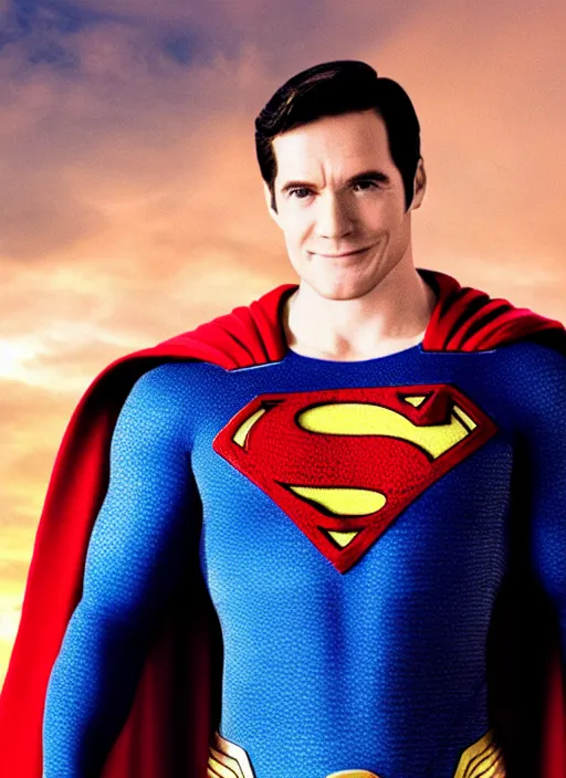 Image similar to film still of Linus from (Linus Tech Tips) as Superman in Superman, 4k