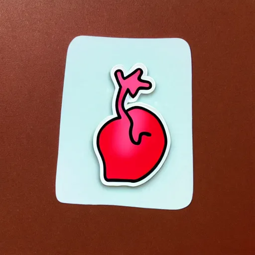 Image similar to cute human heart anatomy sticker