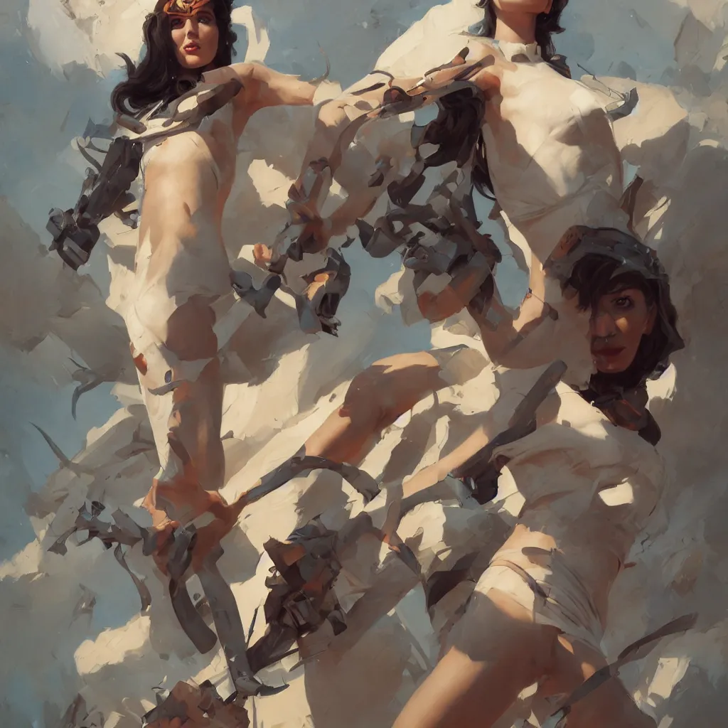 Image similar to athena, organic painting, matte painting, bold shapes, hard edges, aesthetic octane render, unreal engine, trending on artstation, by greg manchess, huang guangjian, gil elvgren, sachin teng, greg rutkowski, magali villeneuve, artgerm, jeremy lipkin, michael garmash and, rey