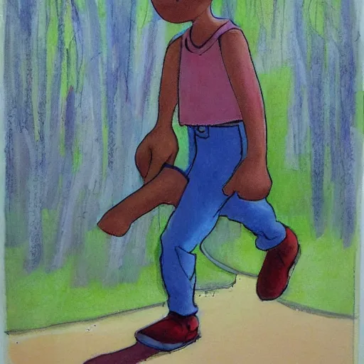 Image similar to a walkcycle by richard williams