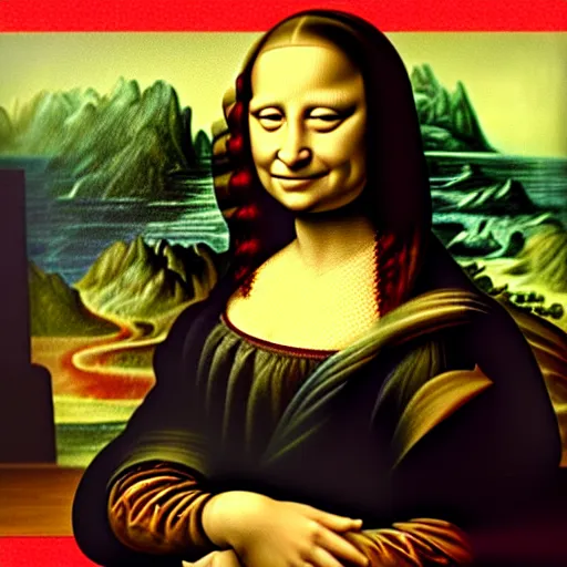 Image similar to Dwayne Johnson mona Lisa inspired painting 8k High quality