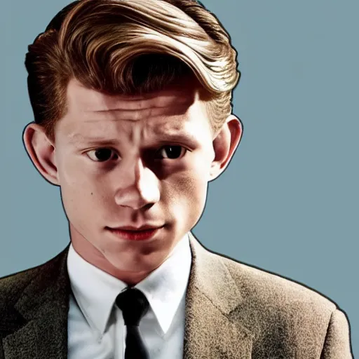 Image similar to tom holland as jfk