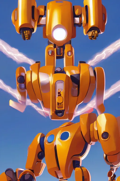 Image similar to metabots medabots medarotto medarot robot minimalist comics, behance hd by jesper ejsing, by rhads, makoto shinkai and lois van baarle, ilya kuvshinov, rossdraws global illumination ray tracing hdr radiating a glowing aura