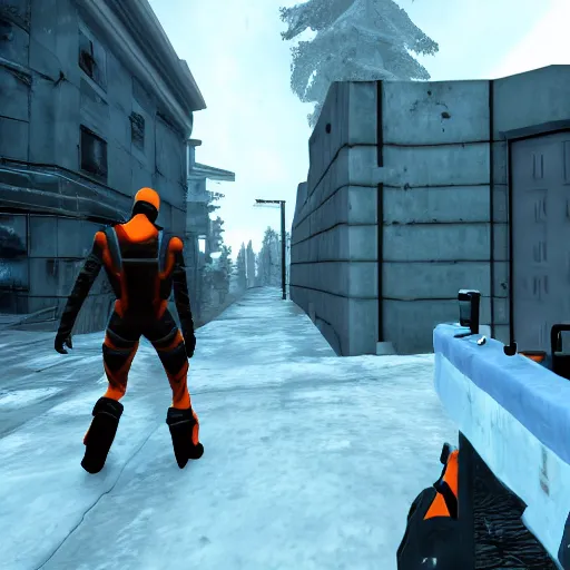 Prompt: half life 3, in-game screenshot