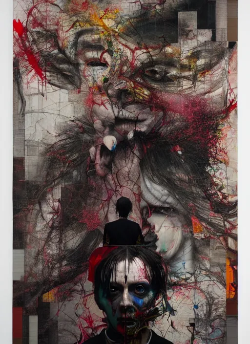 Image similar to entropy is the natural order of the universe i simply catalyze the process, a brutalist designed, gothic, rich deep colours, painted by francis bacon, adrian ghenie, james jean and petra cortright, part by gerhard richter, part by takato yamamoto. 8 k masterpiece