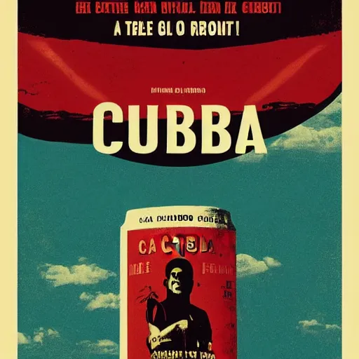 Prompt: Cuba libre, movie poster, artwork by Shepard Fairey