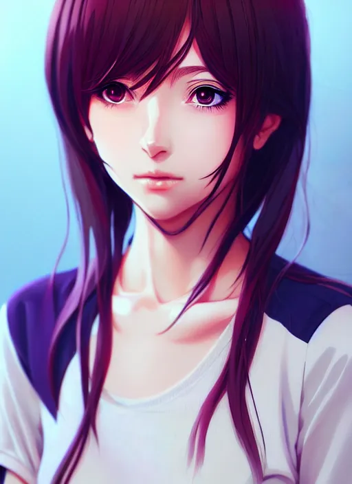 Prompt: portrait of beautiful young anime girl, cute-fine-face, pretty face, realistic shaded Perfect face, fine details. Anime, final fantasy, highly detailed, artstation, illustration, art by Ilya Kuvshinov and Andrew jones