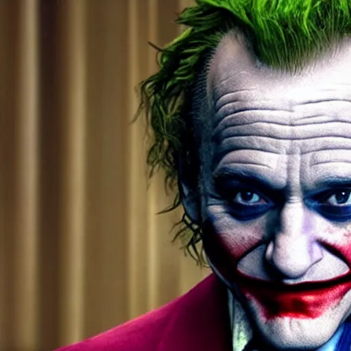 Prompt: (((Robin Williams))) playing The Joker 8k hdr amazing lighting