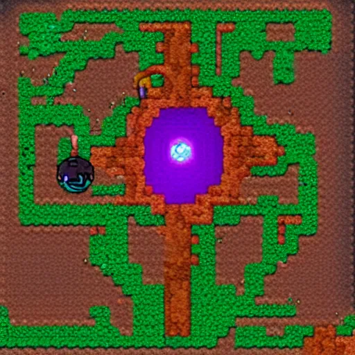 Image similar to Terraria, Eye of Cthulu