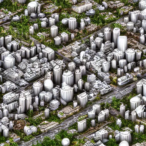 Image similar to city made out of mushroom housing, realistic, hdr, hdd, clear image,