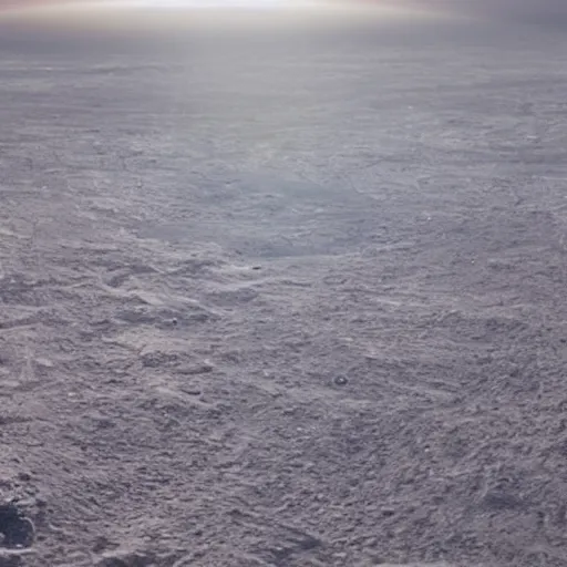 Prompt: photo of female yoga instructor on a surface of a planet in space