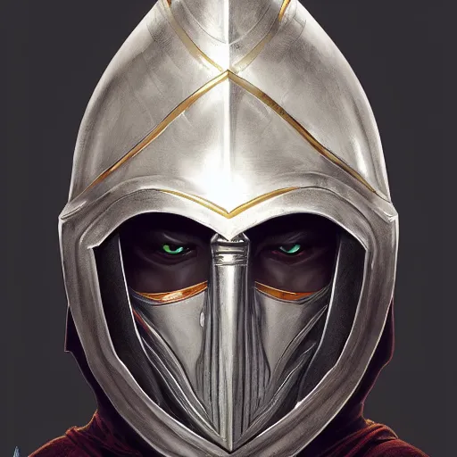 Image similar to perfectly - centered - portrait of a templar knight helmet design inspired by dracula, intricate, highly detailed, digital painting, artstation, concept art, smooth, sharp focus, illustration, unreal engine 5, 8 k, art by artgerm and greg rutkowski and alphonse mucha