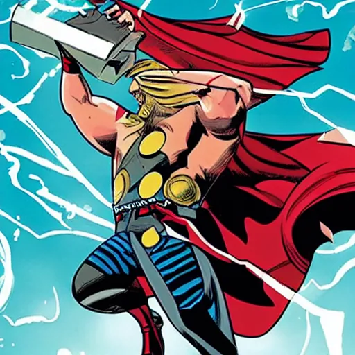 Prompt: Thor in the style of Mark Waid