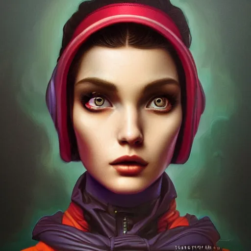 Image similar to lofi woman portrait Pixar style by Tristan Eaton Stanley Artgerm and Tom Bagshaw, high detail.