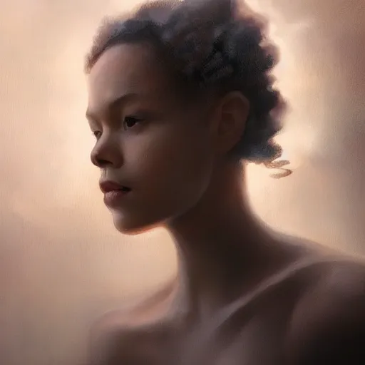 Prompt: beautiful mulatto caught by a predatory plant venus flycatcher, gorgeous, close-up portrait, intricate, elegant, volumetric lighting, scenery, digital painting, highly detailed, artstation, sharp focus, illustration, concept art, ruan jia, steve mccurry