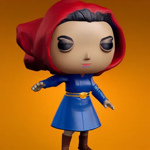 Prompt: funko of a an woman mennonites super hero, wide shot, vibrant color details, zbrush, hyper realistic, golden ratio, macro lens, unreal engine, octane