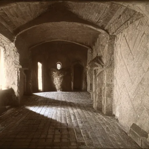 Image similar to sans inside of his castle, interior view