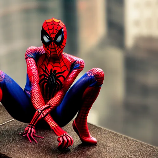 Prompt: photo of a beautiful amazing Spiderwoman, highly detailed, 4k, HDR, smooth, sharp focus, hyper realistic, high resolution, photo-realistic