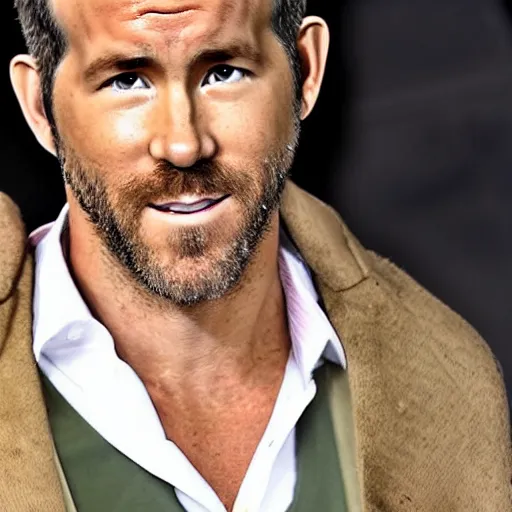 Prompt: ryan reynolds dislocating his jaw like a snake to eat a massive sloppy burger