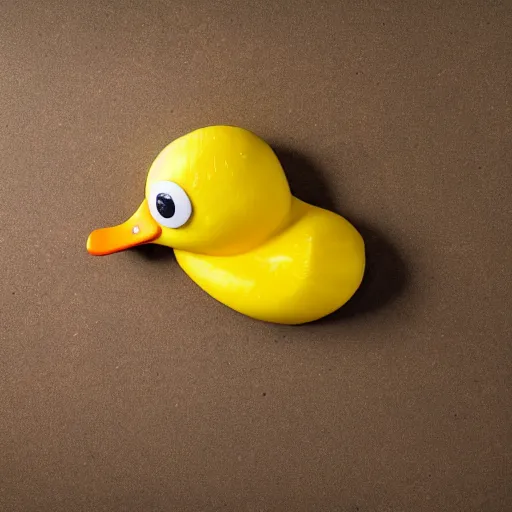 Image similar to banana duck at Walmart, peeled banana with googly eyes and duck beak, goofy banana duck hybrid spotted at Walmart. ISO 300, depth of field