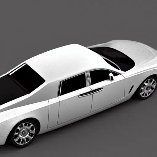 Prompt: a rolls - royce made by lamborghini. 3 d rendering. cinema 4 d.