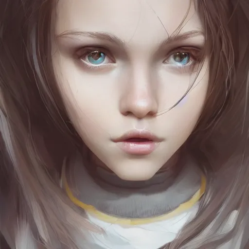 Image similar to beautiful girl character concept style, by Mateusz Urbanowicz, beautiful girl, 8k character concept art, by WLOP, cinematic lighting, trending on artstation, symmetrical portrait symmetrical, highly detailed CGsociety, hyper