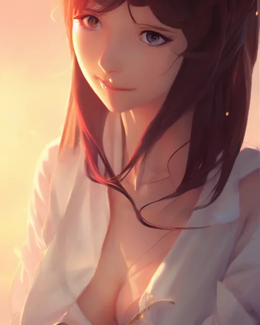 Image similar to a sophisticated woman, full shot, atmospheric lighting, detailed face, by makoto shinkai, stanley artgerm lau, wlop, rossdraws