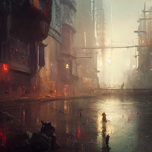 Image similar to Concept art, Shanghai, 8k, james gurney, greg rutkowski, john howe, artstation