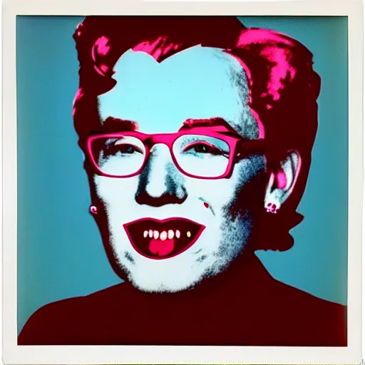 Prompt: Andy Warhol, polaroid blurry picture, 4K, ultradetailed, detailed