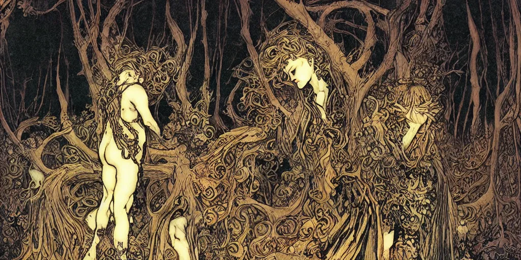 Image similar to dark night of the human soul experienced before enlightenment by rebecca guay