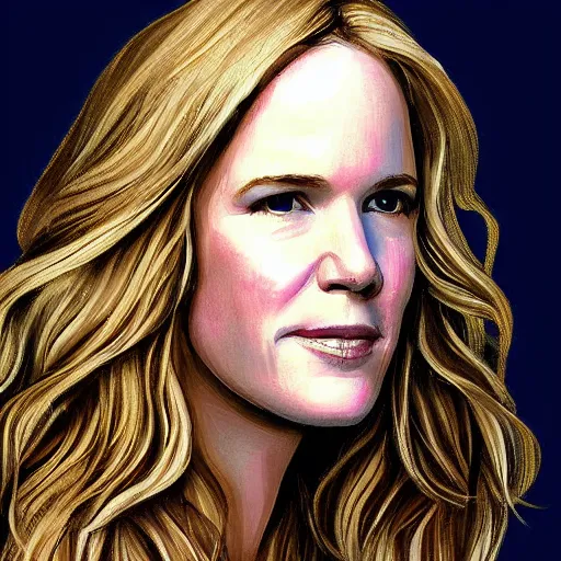 Prompt: stephanie march as an angel digital art portrait