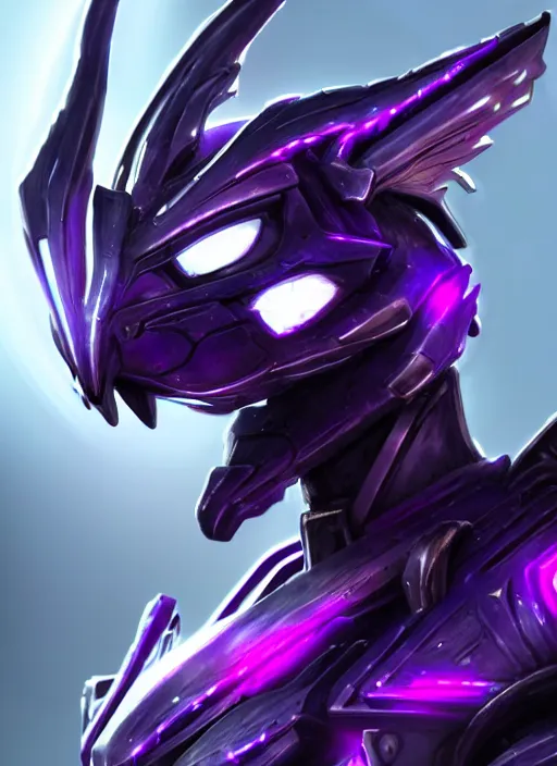 Image similar to cinematic goddess close shot, cosmic sized beautiful stunning elegant hot giant robot mecha female dragon, sharp cyborg dragon head, sharp metal ears, led glowing purple eyes, smooth fuschia skin, smooth silver armor, floating in space, epic proportions, epic scale, macro furry, furry art, dragon art, goddess art, giantess art, warframe fanart, furaffinity, octane