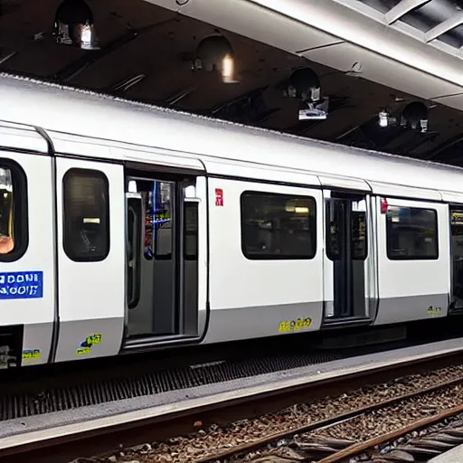 Prompt: Metro Trains Comeng at Southern Cross Station