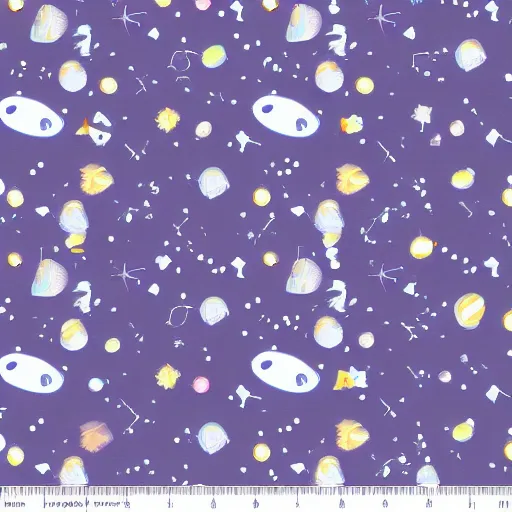 Prompt: Liminal space in outer space, fabric pattern