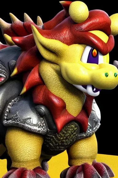 Image similar to very very intricate photorealistic photo of bowser in an episode of game of thrones, photo is in focus with detailed atmospheric lighting, award - winning details